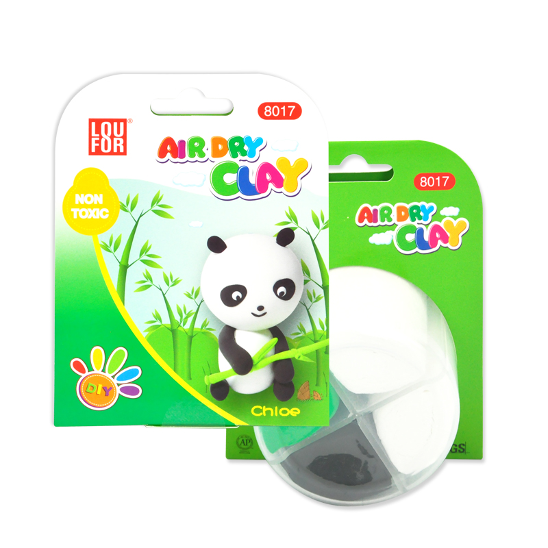罗弗小熊猫儿童超轻粘土 超级简单可爱小熊猫